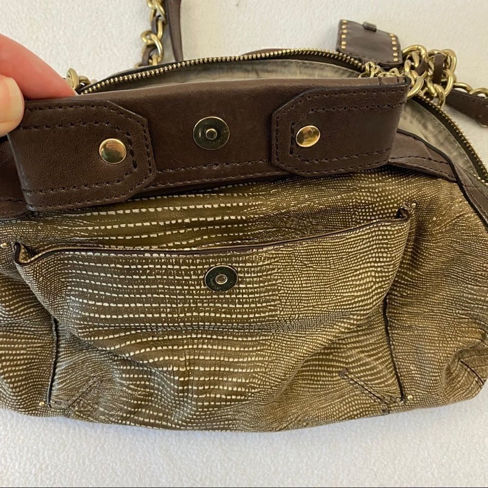 Olivia Harris Brown Leather Shoulder Bag - Picture 5 of 7